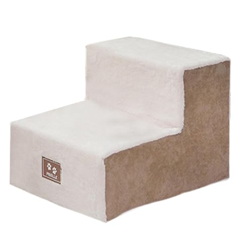 petsola 犬用ステップ 2段 ペット用階段 犬の階段 ドッグステップ ペット用階段 踏み台 滑り止め 安定性 ケガ防止 耐荷重15KG 高密度スポンジ素材 変形しにくい カバー取り外し可能 洗濯便利 小型犬 室内犬 子猫 老猫用 老犬介護 ペット用,