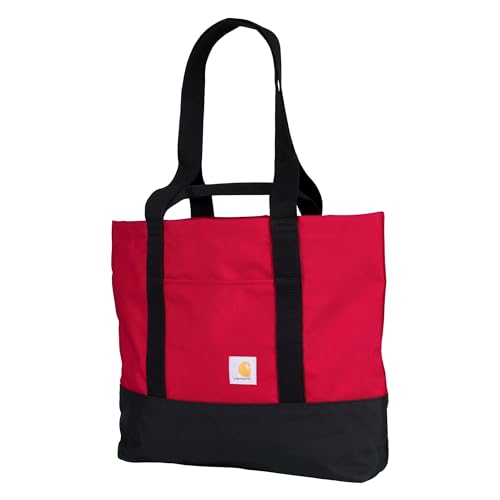 Image of Carhartt Classic Vertical Open Tote Bag, Durable Water Repellent Material W /Hand and Shoulder Straps