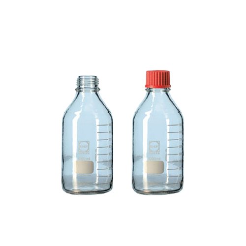 ACE GLASS 5539130 Series Lab Bottle, Duran, Safety Coated, Pouring