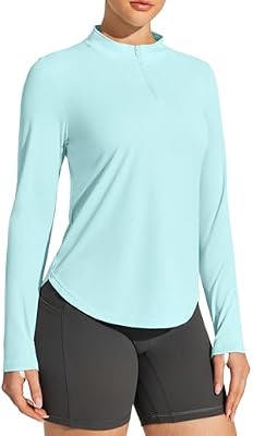 IUGA Women's Long Sleeve SPF Shirt – Sun Protection Athletic Hiking Top