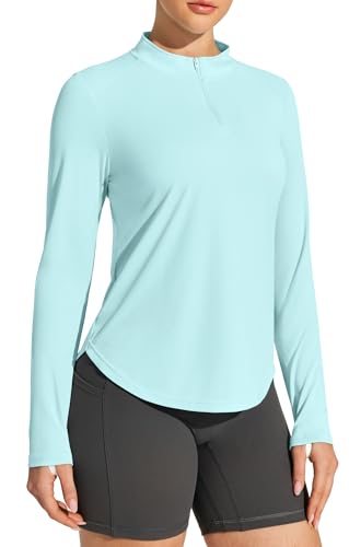 IUGA Women's Long Sleeve SPF Shirt – Sun Protection Athletic Hiking Top