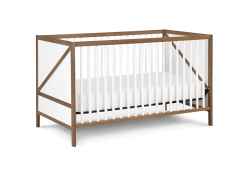 Suite Bebe Pixie Zen 3-in-1 Crib in Walnut/White