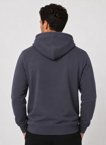 Image of ADRO Mens Abstract Graphic Hoodie | 320 GSM Cotton Poly Fleece | Regular Fit Contemporary Artistic Sweatshirt for Winter & Streetwear