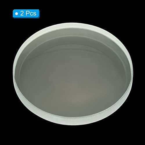 Image of PATIKIL 6 inch (150mm) Focal Length Double Concave Lens, 2 Pack 50mm Diameter 6mm Height Glass Optically Polished Round Edges Lens for Physics Experiment, Clear