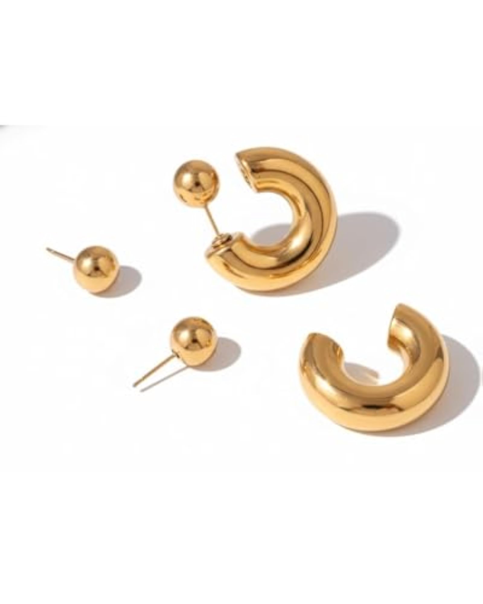Women's Iconic Chunky Earrings, Bold Design