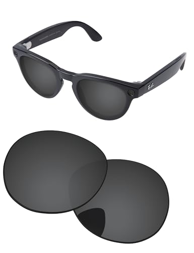 Image of Replacement Lenses for Ray-Ban Meta Headliner RW4009 & RW4013 50mm AI Glasses - Photochromic, Anti Blue Light Lens