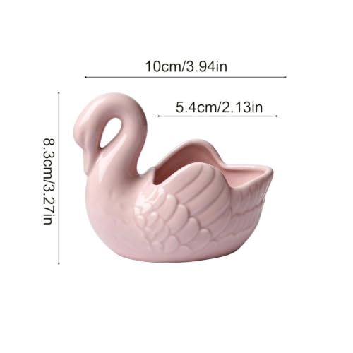 Christmas Ceramic Candle Holder Cygnet Candle Sticks Christmas Decoration | Small Candlestick for Scented Candles Candle Stand for Mantel Candlelight Dinner Bedroom Decor Home Decor Gift 2 Pack - image 3