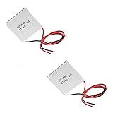 Comimark 2Pcs 40x40mm Thermoelectric Power Generator SP1848-27145 Peltier TEG Module