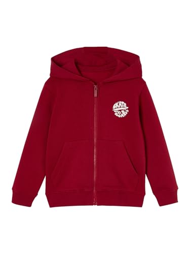 VERTBAUDET Sweat garçon zippé à Capuche Motif Poitrine Rouge 14A