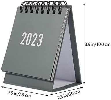 STOBOK 2023 Table Calendar Mini Calendars: 2023 Table Calendar Grey Desk Planner 2023 Mini Desk Calendar for Kids Students Teachers Office