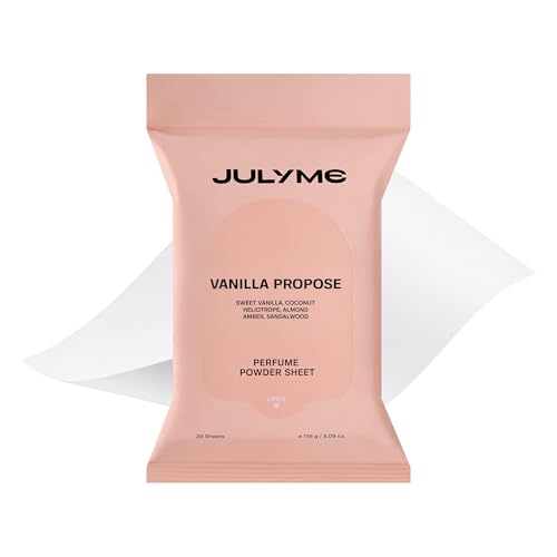 JULYME Perfumed Powder Sheet (20 Count, Vanilla Propose)