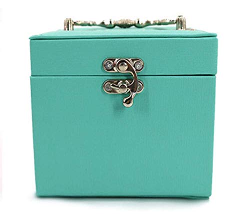 Preisvergleich Produktbild Badezimmerzubehör Doubleangle Schublade Schmuckschatulle Highend Schmuck Ring Schmuck Uhren-Box Mädchen Mutter Frau Geschenk @ grün (Color : Green)