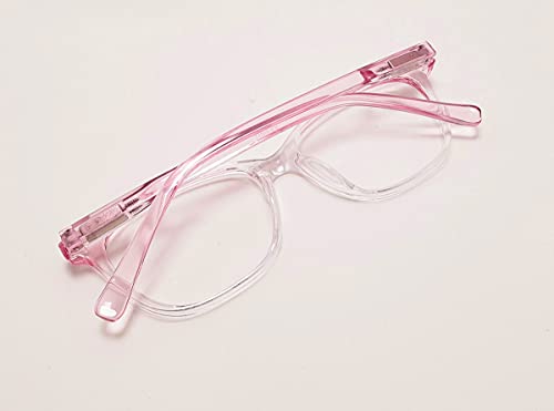 Óculos Armação Infantil Gatinho Com Lentes Sem Grau Xy-8001 Idade:4 A 9 Anos; Cor: Transparente-Rosa