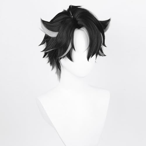Anime Cosplay Wig, Genshin Impact Wig, with two Wig Caps, for Halloween Party & etc. (Wriothesley Cosplay) - Image 4