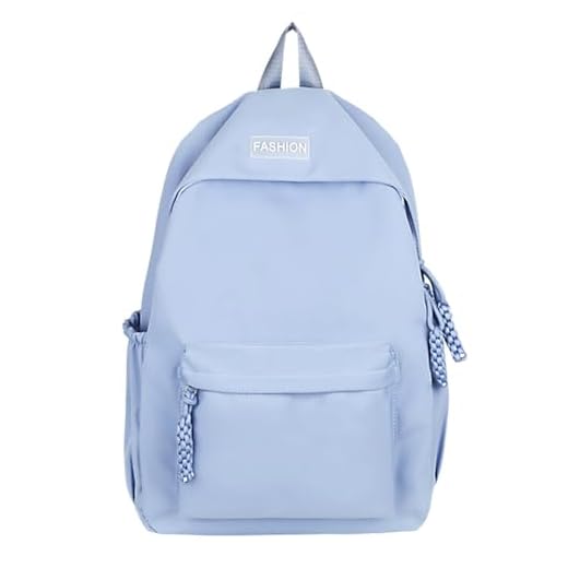 Mochila Escolar de Color Sólido, Mochila de Viaje Escolar, Mochila Impermeable, Mochila Casual para Niñas Niños, Bolsas Escolares para Adolescentes Niñas Niños, Mochila para Hombres Mujeres(Azul)