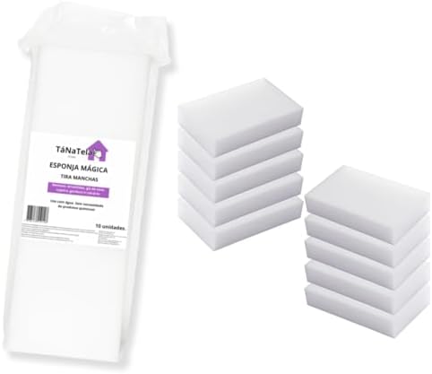 10 Esponjas Mágicas Bucha Tira Manchas Multiuso Limpeza Pesada Pa...