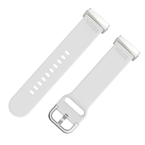Image of YODI Watch Band Compatible with Fitbit Versa 4 / Fit bit Versa 3 / Fitbit Sense /Sense 2 Band, Soft Replacement Silicone Wristband for Women Flexible Waterproof Sport Watch Strap for Men Large