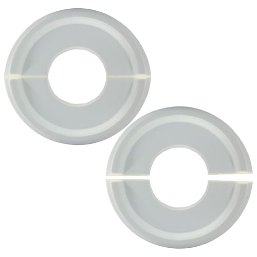 Seimneire Molded Pu Split Ceiling Medallions Plate Stencil, 2 Pieces White 10