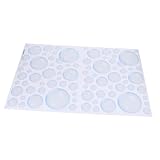 CLISPEED 海洋テーマ泡バブルウォールステッカー 自在に貼れる素材 剥がせる水り対応リビングルーム装飾 壁シール 清潔平滑面用