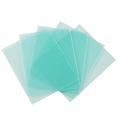 SPORTARC 10 lentes de casco de soldadura, 115 x 90 mm, plástico resistente a altas temperaturas, placa protectora transparente, lente de repuesto para soldar la lámina protectora exterior o interior