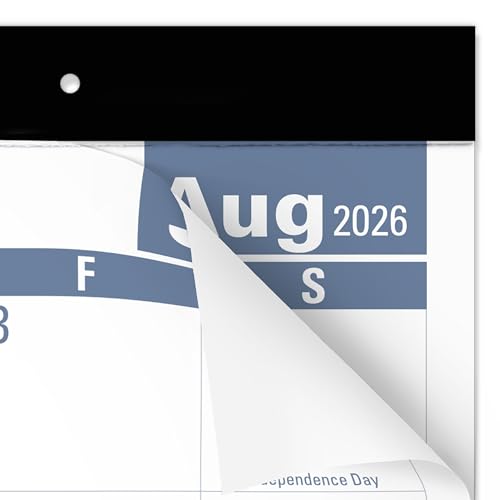 Image of AT-A-GLANCE Desk Calendar 2026-2027 Planning Pad, Academic 12-Month July-June, Monthly, 21-3 /4 inch x 17 inch Standard, Easy-to-Read, Unruled Daily Blocks (SKLPAY32), White