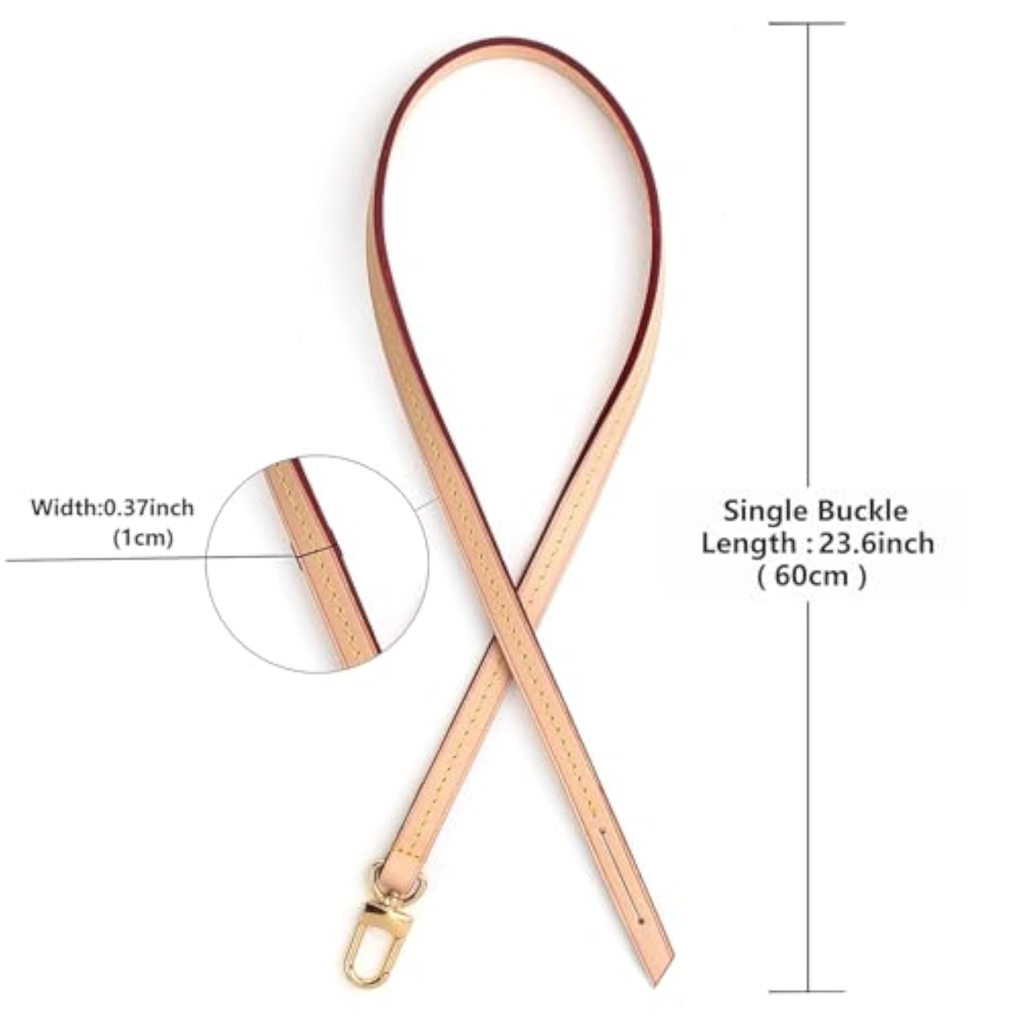 Single Button Straps, 0.37 Wide, 23.5 Length
