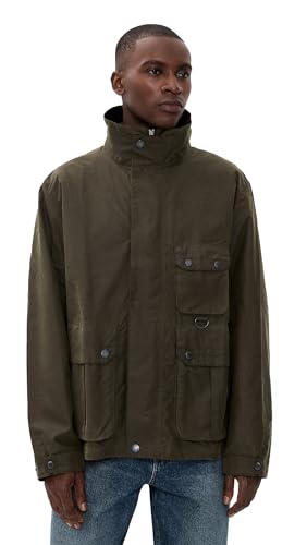 Barbour Chaqueta de cera Bedale rediseñada para hombre, Hayedo, Medium