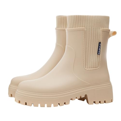 Botte caoutchouc femme pour jardin et balades extérieures sous la pluie
