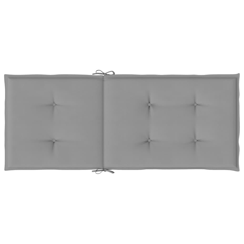 vidaXL 6x Cuscini per Sedie da Giardino Eleganti Morbidi Resistenti Arredi per Esterni Tessili Decorativi Grigi 120x50x3 cm in Tessuto Oxford