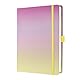 SIGEL JB101 Notizbuch Bullet Journal Jolie, Dot-Lineatur, dickes 120 g Papier, A5+, pink, 200 Seiten, Hardcover mit beschichtetem Stoff, Gradient Icecream, vegan, aus nachhaltigem Papier