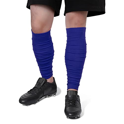 Century Star Football Socks Men Scrunched Socks Leg Sleeves For Men Football Calf Compression Sleeve Men Leg Warmers For Men Backplate Football Football Accessories Drip Blue M #TOP1