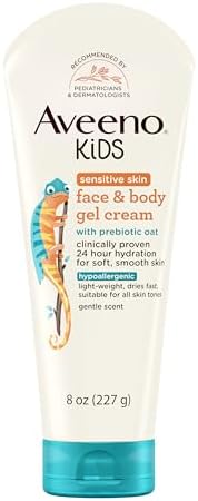 Aveeno Baby Sensitive Skin Face & Body Gel Cream For Kids, 227G