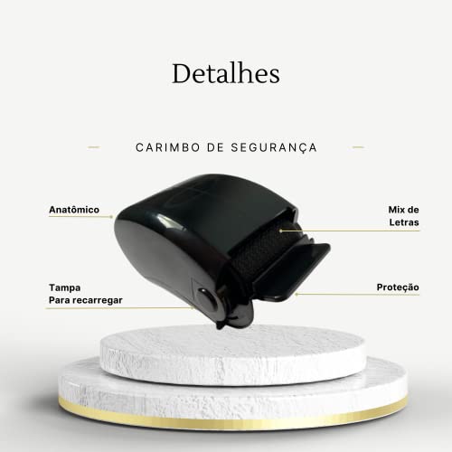 Carimbo de Segurança CS-01 Procalc Roller Esconde Texto Recarregável