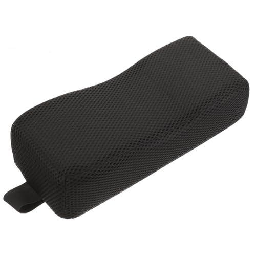 TOBBOMEY 車椅子のヘッドレスト ヘッドレスト枕 再利用可能なヘッドレストアタッチメント 再利用可能なラウンジチェアのヘッドレスト アクセサリー 快適 首 スポンジ、通気性メッシュ Black