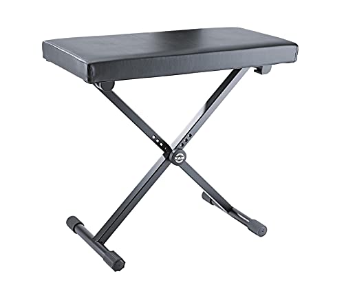 K&M キーボードベンチ 合皮製座面 【14075】 カラー:ブラック