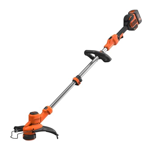 BLACK+DECKER 36V Akku-Rasentrimmer mit Akku & Schnellladegerät, 33cm Schnittbreite, bürstenloser Motor, automatische Fadenführung, Variable Geschwindigkeit, BCSTA536L1-QW BLACK+DECKER 36V Akku-Rasentrimmer mit Akku & Schnellladegerät, 33cm Schnittbreite, bürstenloser Motor, automatische Fadenführung, Variable Geschwindigkeit, BCSTA536L1-QW
