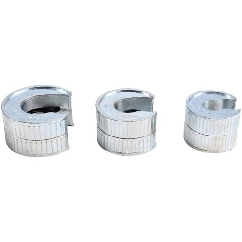 Kznifmk Cortador de Tubos Redondo de 3 Piezas, Cortador de Tubos de 15 mm/22 mm/28 mm, Autoblocante para Tubos de Cobre, Aluminio, PVC, Plástico, Herramienta para Tubos
