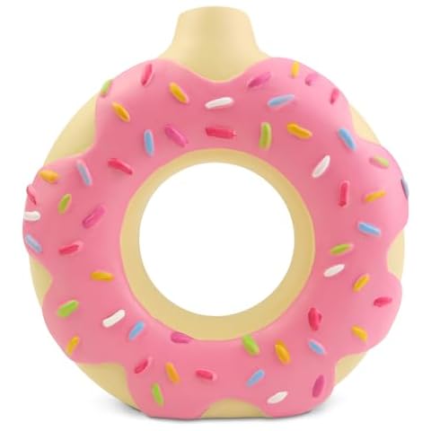 Donut Resin Vase Decor Doughnut Pink Home Arrangement Colorful Sprinkle Donut Table Decorations Birthday Party Favor 5.7'' H Cover