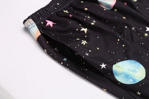 Image of Ekouaer 3 PCS Capri Pajamas for Women Set Short Sleeve Pajama Lounge Sets | Floral Pj Sets Top and Capri Pants Soft Comfy Sleepwear with Pockets for Home, Daily Wear for Mom, Wife, Grandmother