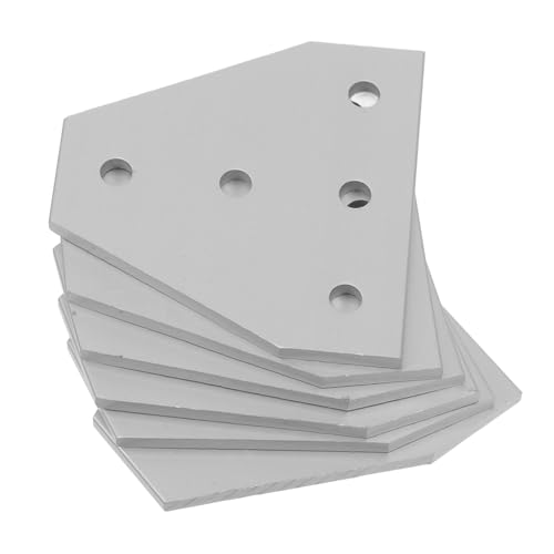 TOPPERFUN 6pcs Type Aluminum Extrusion Connection Plate Corner Bracket for Profile Printer Frame Hardware Accessories