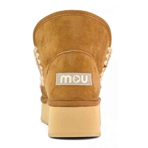 Mou Para Mujer. MU.FW681000A Botines De Piel Mini Eskimo Platform MarróN (39), 8 A 10Cm, Ninguno, Casual - 4