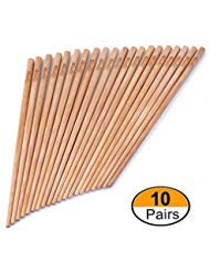 Bonviee Bamboo Chopsticks Reusable Wooden Chopsticks Set 9.45