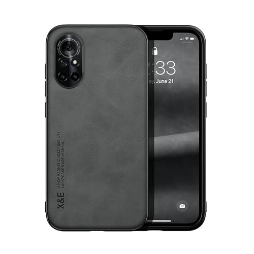 Lucyliy Funda para Huawei Nova 8 Case Carcasa Tacto Agradable a la Piel, magnetismo Incorporado, protección contra caídas Dark Grey