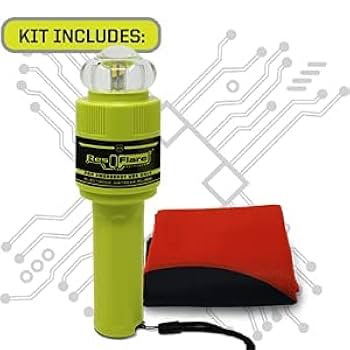 Boat Safety Beacons - Rugged Floating Signal Torch, Marine Flare Light