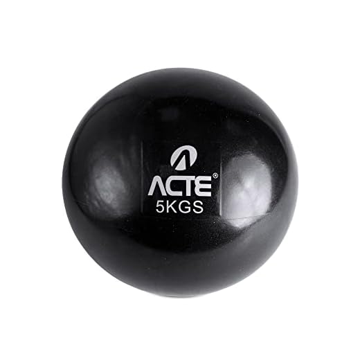 Acte Sports, Bola Tonificadora 5kg, Preto, T175