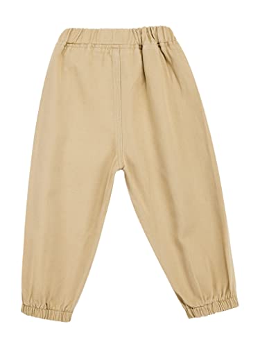 Toddler Kids Boys Cargo Joggers Pants Elastic Waist Casual Jogging Trousers Bottoms4