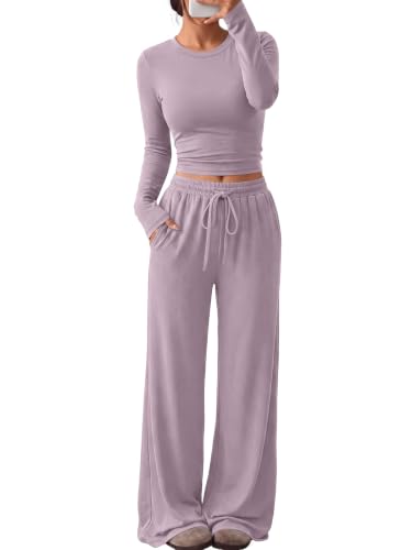 Image of Trendy Queen Women's 2 Piece 2026 Fall Fashion Lounge Set with Pockets