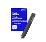 Duravit Universal Doccia a mano, Doccetta stick con getto Rain, Manopola doccia quadrata, Doccetta con ugelli in silicone facili da pulire, nero opaco