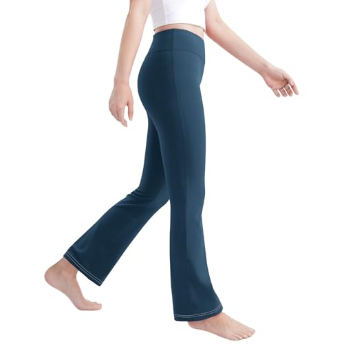 Girls Leggings High Waisted Flare Leggings Comfy Athletic Leggings Casual Sport Trousers Dance Tights Kids Clothes3