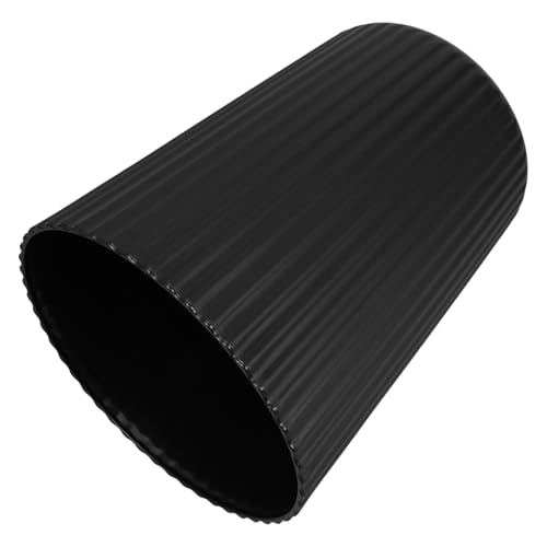 PRETYZOOM Cubo de Basura de Plástico Negro Redondo sin Tapa Tamaño Mediano Resistente a Manchas y Abrasión Adecuado para Cocina Baño y Oficina para Interiores Papelera Práctica y